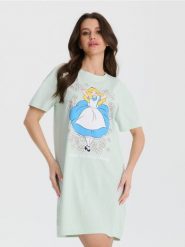Koszula nocna Disney - zielony. Zielone koszule nocne damskie Sinsay, l, bez wzorów. W wyprzedaży za 22.99 zł.