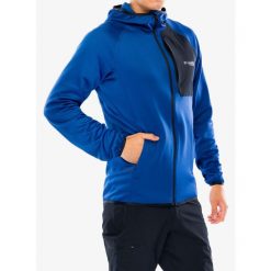 Bluza z kapturem męska Columbia Triple Canyon Grid Fleece Hooded FZ II. Niebieskie bluzy męskie Columbia, m, bez wzorów, z kapturem, narciarskie. Za 282.99 zł.