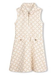 Michael Kors Sukienka codzienna R30300 D Beżowy Regular Fit. Brązowe sukienki dla dziewczynek Michael Kors, bez wzorów, z syntetyku, bez ramiączek. Za 329.99 zł.
