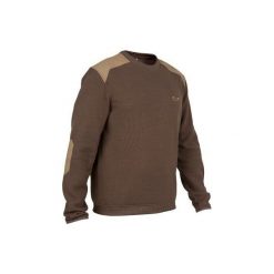 Sweter 300. Brązowe swetry przez głowę męskie SOLOGNAC. Za 69.99 zł.