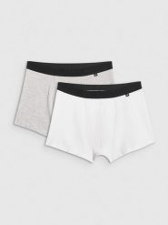 4F Bielizna bokserki (2-pack) męskie - multikolor 3XL. Bokserki męskie 4f, m, bez wzorów, z bawełny. Za 79.99 zł.