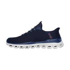 Buty męskie sneakersy Skechers Glide-Step Slip-Ins. Niebieskie buty sportowe męskie Skechers, bez zapięcia. Za 279.00 zł.