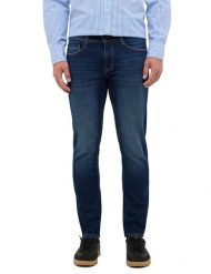 Męskie Spodnie jeansowe Mustang Style Oregon Slim Denim Blue 1016799 5000 803. Niebieskie spodnie materiałowe męskie Mustang, l, bez wzorów, z denimu. Za 219.99 zł.