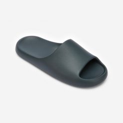 Klapki basenowe Nabaiji 500 Style. Zielone klapki damskie NABAIJI, bez wzorów, z materiału, sportowe, bez obcasa. Za 59.99 zł.