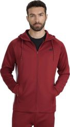 Bluza męska 4F FNK M587 ciemna czerwień 4FWAW25TFSWM587 61S L. Czerwone bluzy męskie 4f, l, bez wzorów, bez kaptura. Za 199.98 zł.