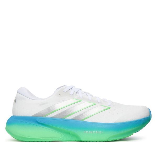Buty do biegania adidas. Białe buty sportowe męskie Adidas, bez zapięcia, do biegania. Za 531.99 zł.