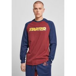 Koszulka z długim rękawem Urban Classics starter raglan. Czerwone koszulki sportowe damskie Urban Classics, bez wzorów, bez kołnierzyka, bez ramiączek. Za 198.00 zł.