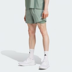 Szorty Own the Run CLIMACOOL 2-in-1. Czarne buty sportowe męskie Adidas, bez zapięcia, do biegania, climacool (adidas). Za 189.99 zł.