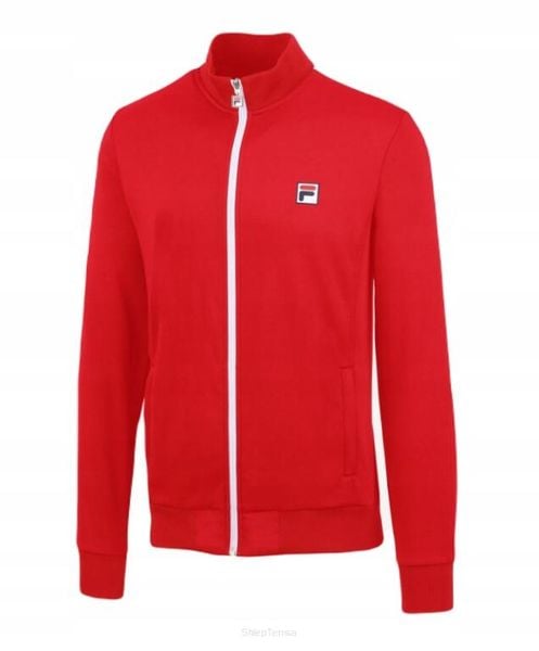 Bluza tenisowa Fila Jacket Manuel. Czerwone bluzy męskie Fila, xl, bez wzorów, z dresówki, bez kaptura, na fitness i siłownię. Za 209.99 zł.