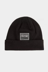 Czapka męska wełniana VERSACE JEANS COUTURE. Czapki i kapelusze męskie Versace Jeans Couture, bez wzorów, z jeansu. W wyprzedaży za 363.30 zł.