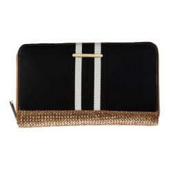 Bessie London Portfel Damski, Czarny. Czarne portfele damskie Bessie London. W wyprzedaży za 89.00 zł.