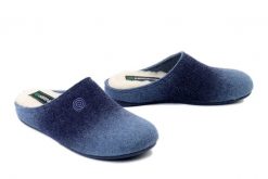 DR. BRINKMANN 320714-51 mittelblau, kapcie damskie. Niebieskie kapcie damskie Dr. Brinkmann, bez wzorów. Za 186.92 zł.