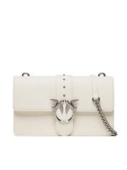 Pinko Torebka Love One Classic Cl PE 23 PLTT 100053 A0F1 Biały. Białe listonoszki damskie Pinko, bez wzorów, ze skóry, bez dodatków. Za 799.99 zł.