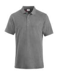 Clique koszulka polo Lincoln z czesanego bawełny - szary melanż – grey melange. Szare koszulki polo męskie CLIQUE, m, bez wzorów, z bawełny, klasyczne, bez ramiączek. Za 136.06 zł.