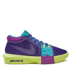 Buty do koszykówki Nike. Fioletowe buty sportowe męskie Nike, bez zapięcia, do koszykówki. Za 459.99 zł.