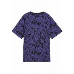 Damska koszulka ESS NATURE 2.0 Relaxed AOP PUMA Blue Crystal. Niebieskie koszulki sportowe damskie Puma, l, bez wzorów, z gumy, sportowe, bez kołnierzyka. W wyprzedaży za 114.00 zł.