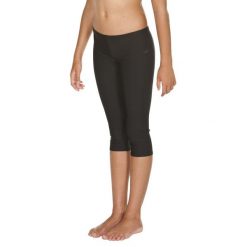 Spodnie dla dziewczynek Arena 3/4 Pant. Czarne spodnie sportowe dla dziewczynek Arena, bez wzorów. Za 59.99 zł.