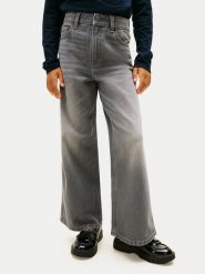 Tommy Hilfiger Jeansy Mabel KG0KG09286 Szary Wide Leg. Szare jeansy dla dziewczynek Tommy Hilfiger, z bawełny. Za 289.99 zł.