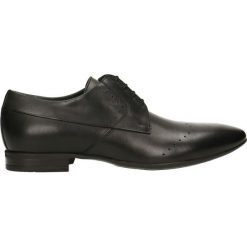 Półbuty ELIOT. Czarne eleganckie półbuty Gino Rossi, ze skóry. W wyprzedaży za 299.90 zł.