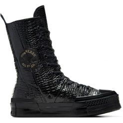 Buty sportowe Converse Chuck 70 Plus Xhi. Czarne obuwie sportowe damskie Converse, bez wzorów, ze skóry. Za 790.00 zł.