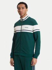 Guess Bluza Z6GQ29 K3212 Zielony Regular Fit. Zielone bluzy męskie Guess, l, z aplikacjami, z syntetyku, bez kaptura. Za 519.99 zł.