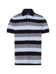 Andrew James Męska koszulka polo Mężczyźni Bawełna (100%) niebieski w paski, L. Niebieskie koszulki sportowe męskie Andrew James, l, bez wzorów, z bawełny, bez kołnierzyka, bez ramiączek. Za 199.95 zł.