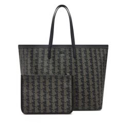 Torebka Lacoste. Czarne torebki do ręki damskie Lacoste, bez wzorów, bez dodatków. Za 479.99 zł.