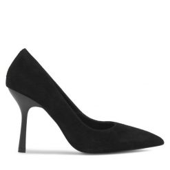 Szpilki Sergio Bardi. Czarne szpilki damskie Sergio Bardi, bez wzorów, bez obcasa, bez zapięcia. Za 299.99 zł.
