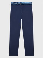 Polo Ralph Lauren Spodnie materiałowe 323855394001 Granatowy Regular Fit. Niebieskie spodnie materiałowe dla chłopców Polo Ralph Lauren, bez wzorów, z bawełny. Za 449.99 zł.