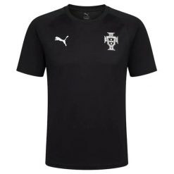 T-shirt treningowy Portugalia 2026. Czarne t-shirty męskie Puma, s, bez wzorów, z materiału, sportowe, bez kołnierzyka. Za 172.05 zł.