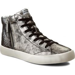 Sneakersy PEPE JEANS - Clinton Break Metal PLS30393 Chrome 952. Szare półbuty damskie Pepe Jeans, bez wzorów, z gumy, bez obcasa, na płaskiej podeszwie, bez zapięcia. W wyprzedaży za 149.00 zł.