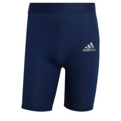 Spodenki męskie adidas Techfit Short Tight. Niebieskie krótkie spodenki sportowe męskie Adidas, m, bez wzorów, z elastanu, na fitness i siłownię, techfit (adidas). Za 96.99 zł.