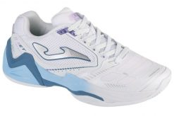 Buty do tenisa damskie, Set Lady 24 TSELW. Białe obuwie sportowe damskie Joma, bez wzorów, z materiału, tenisowe. Za 209.99 zł.