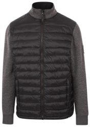 Dlx Warner-męska kurtka casual Dlx czarna. Czarne kurtki męskie DLX, m, bez wzorów, z polaru, casualowe, bez kaptura. Za 405.99 zł.