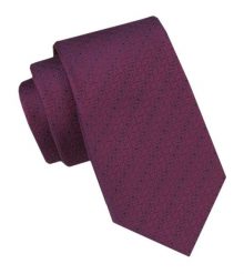 Krawat Męski - Alties - Bordowy z Delikatnym Wzorem. Czerwone krawaty i muchy Alties, bez wzorów, z tkaniny, eleganckie. Za 49.00 zł.
