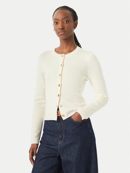 MICHAEL Michael Kors Kardigan MT5617W4VR Kremowy Regular Fit. Białe kardigany damskie MICHAEL Michael Kors, xl, bez wzorów. Za 859.99 zł.