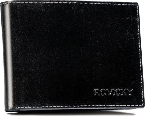 Rovicky Duży portfel męski ze skóry naturalnej - Rovicky NoSize. Portfele męskie ROVICKY, bez wzorów, ze skóry. Za 129.01 zł.