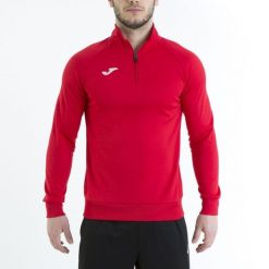 Bluza piłkarska męska Joma Faraon. Czerwone bluzy męskie Joma, m, bez wzorów, bez kaptura, do piłki nożnej. W wyprzedaży za 125.00 zł.