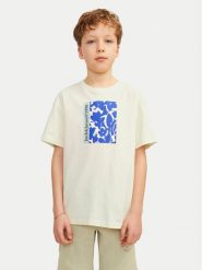 Jack & Jones Junior T-Shirt Jormarbella 12257641 Écru Loose Fit. T-shirty dla chłopców Jack & Jones Junior, bez wzorów, z bawełny, bez ramiączek. Za 59.99 zł.