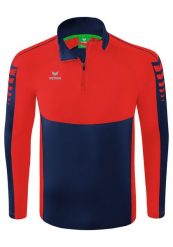 Bluza treningowa Erima Six Wings. Czerwone bluzy męskie Erima, s, bez wzorów, z materiału, bez kaptura, na fitness i siłownię. Za 208.50 zł.