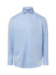 Finshley & Harding koszula non-iron Mężczyźni Modern Fit Bawełna niebieski, 44. Niebieskie koszule męskie Finshley & Harding, m, bez wzorów, z bawełny, biznesowe, bez kołnierzyka, bez ramiączek. Za 179.95 zł.