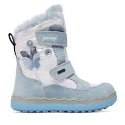 Śniegowce Primigi. Niebieskie śniegowce dziewczęce Primigi, z gore-texu, bez zapięcia. Za 399.99 zł.