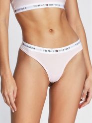 Tommy Hilfiger Stringi UW0UW03835 Różowy. Czerwone stringi damskie Tommy Hilfiger, l, bez wzorów, z bawełny. Za 59.99 zł.