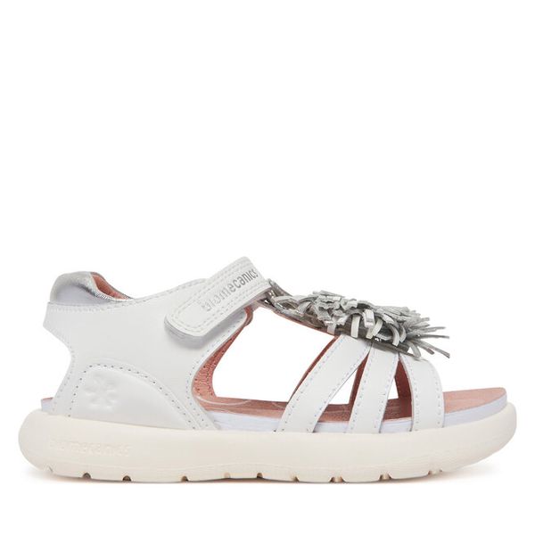 Sandały Biomecanics. Białe sandały dziewczęce Biomecanics, bez zapięcia. Za 279.99 zł.