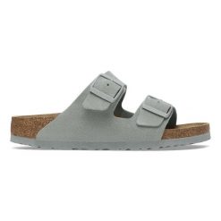 Klapki męskie Birkenstock Arizona Suede Leather. Zielone klapki męskie Birkenstock, ze skóry, klasyczne. Za 429.99 zł.