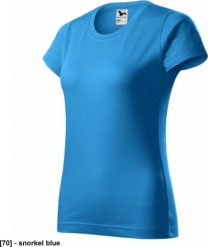 Basic 134 - ADLER - Koszulka damska, 160 g/m2 - snorkel blue M. Niebieskie t-shirty damskie Malfini, m, bez wzorów, bez kołnierzyka. Za 33.28 zł.