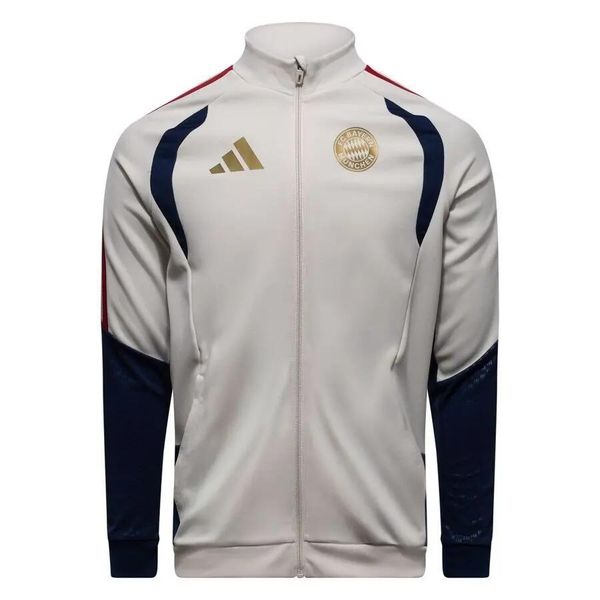 Kurtka dresowa Bayern Monachium 2026/27. Brązowe kurtki męskie Adidas, l, bez wzorów, z dresówki, na fitness i siłownię. Za 324.50 zł.