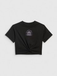 4F T-shirt oversize crop top z nadrukiem dziewczęcy - czarny 164 (13-14 lat). Czarne t-shirty i topy dla dziewczynek 4f, bez wzorów, bez ramiączek. W wyprzedaży za 29.99 zł.