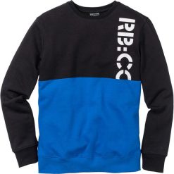 Bluza dresowa Slim Fit bonprix czarno-lazurowy. Bluzy męskie marki KALENJI. Za 74.99 zł.