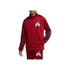 Bluza sportowa męska Nike Air Jordan Jumpman Classics Trickot Warmup Jacket. Czerwone bluzy męskie Nike, m, bez wzorów, z dresówki, bez kaptura. Za 455.00 zł.
